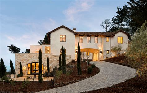 Contemporary Tuscan Trg Architects Mediterranean Style Homes Spanish