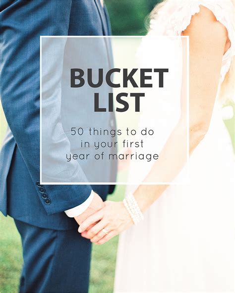 Bucket List For Your First Year Of Marriage — Jordan Brittley First
