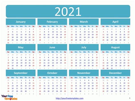 Free Editable 2021 Calendars In Word Free Printable Example