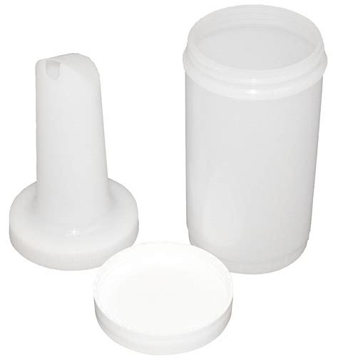 Carlisle White Polyethylene Pourplus Store N Pour Quart Container