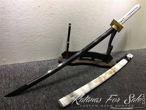 Diffrentially Hardened T10 Steel Black Blade Katana Katanas For Sale