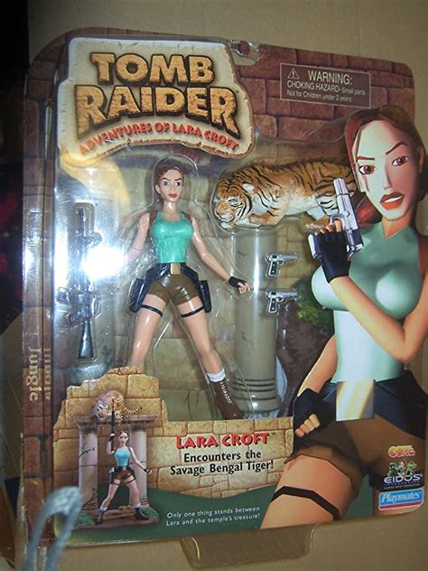 Tomb Raider ~ Lara Croft Doll W Bengal Tiger Toys And Games