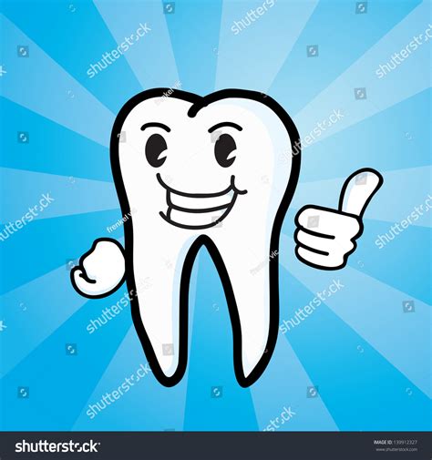 Tooth Thumb Stock Vector Royalty Free 139912327 Shutterstock