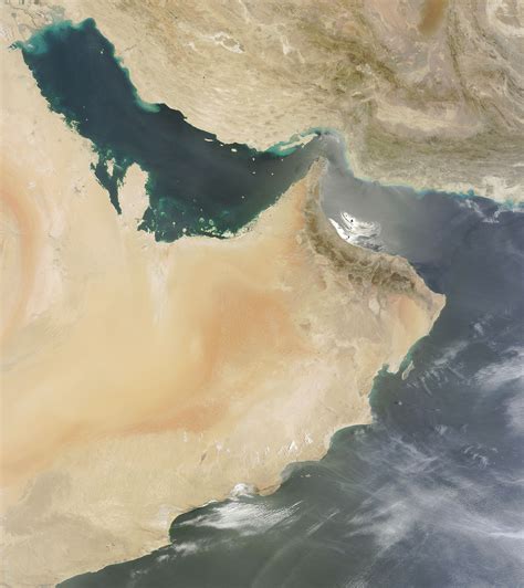 Gulf Of Oman And The Persian Gulf Gulf Of Oman