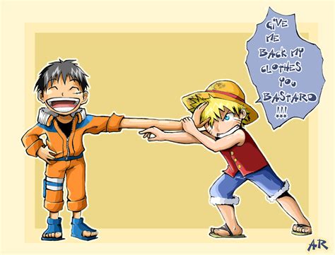 Luffy Vs Naruto Wallpaper - One Piece Anime Wallpaper