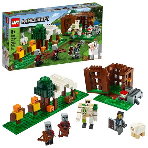 Lego Minecraft The Pillager Outpost 21159 Action Figure Brick Building