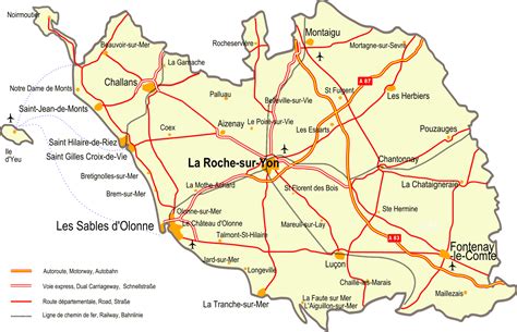 Carte Département Vendée ≡ Voyage Carte Plan
