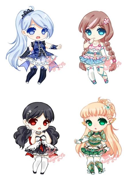 Preview Adopts By Raineseryn On Deviantart Cute Dragon Drawing Chibi