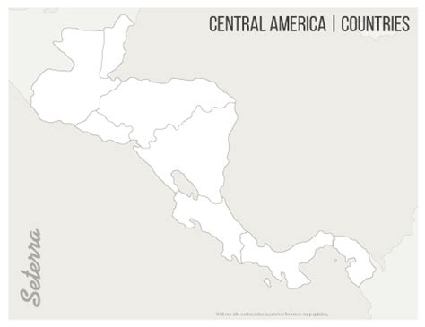Central America Map With Capitals