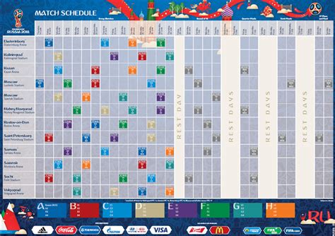 2018 Fifa World Cup Russia™ Match Schedule Indo News