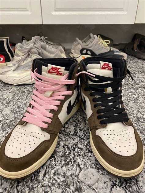 Travis Scott With Pink Laces Cheap Online