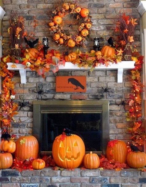 23 Best Ideas For Halloween Decorations Fireplace And Mantel
