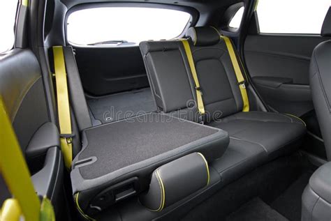 Folded Rear Seat Of The Car Stock Photo Image Of Black Frontseat