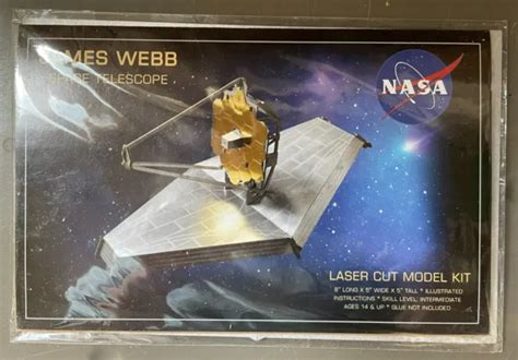 Nasa James Webb Space Telescope Intermediate Skill Laser Cut Model Kit