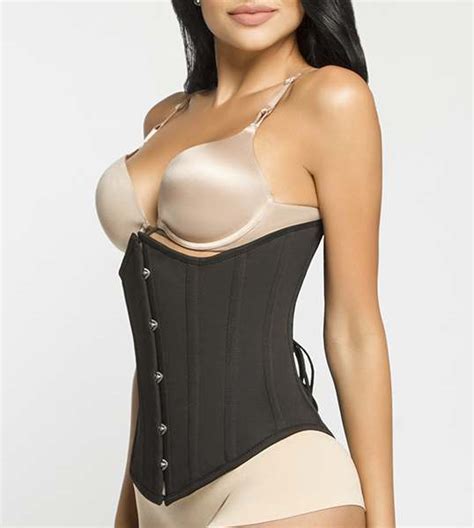 cotton corset underbust hourglass corset in white or black