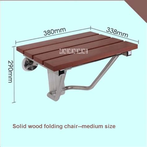 High Quality Solid Wood Shower Folding Seat Bath Shower Wall Chair