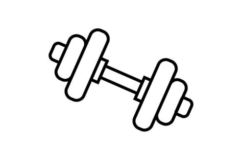 Dumbells Gym Fitness Workout Icon Graphic By Hoeda80 · Creative Fabrica