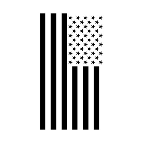 Black And White American Flag Usa T Shirt Teepublic