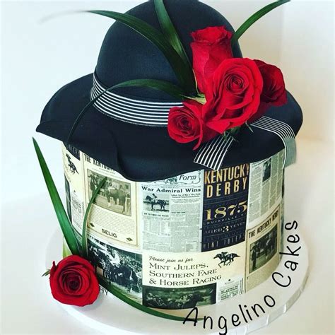 Organza100% polyester.size:56~58cm,(adjustive by flexible strap) solid leaf style: Kentucky Derby hat cake with edible hat and fresh roses ...