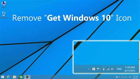 Remove Get Windows 10 App Icon From Taskbar Youtube