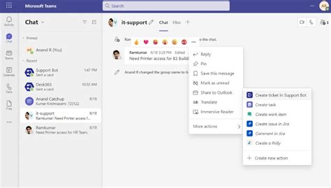 Desk365 Support Bot For Microsoft Teams