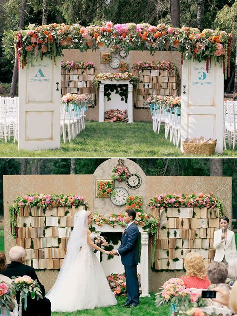 in love with this creative wedding decoration there s just no better way to show a love story