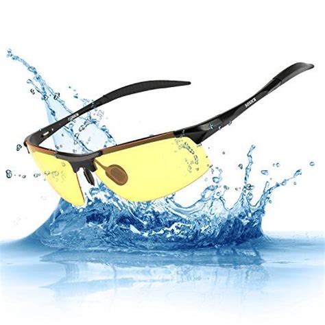 hd night vision glasses for driving anti glare polarized sports sunglasses soxick black frame
