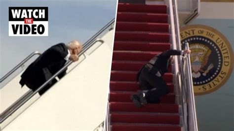 Joe Biden Takes Public Tumble Boarding Air Force One Photos News Com Au Australias Leading