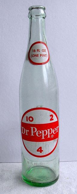 1960s Dr Pepper Vintage Glass Soda Bottle 1 Old Glass Bottles