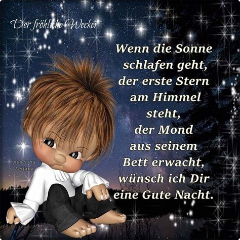Weiße inschrift „gute nacht auf dem hintergrund von sternen oder schneeflocken. Gute Nacht Wünsche Für Whatsapp Bilder Kostenlos ...