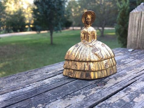 Vintage Brass Southern Belle Lady Bellmade In