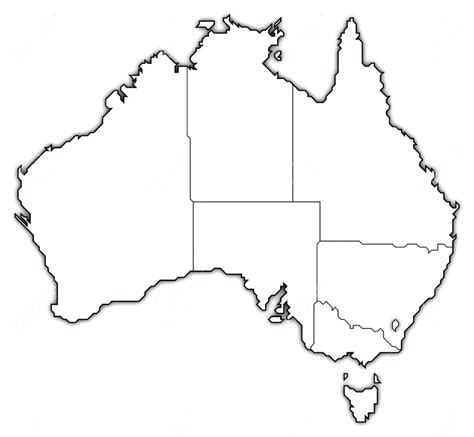 Colored world political map and blank world map. Blank Map Of Australia Printable | Printable Maps