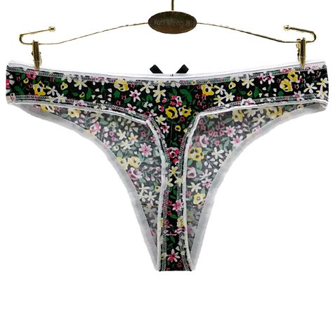 Custom Teen Printed Floral Underwear Womens Thongs Buy Womens Thongsthong Underwear Teen