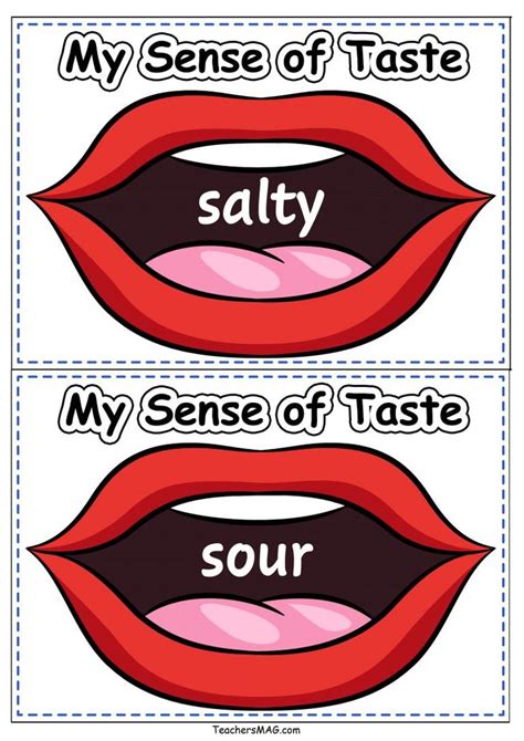 Sense of Taste Printables for Preschoolers | TeachersMag.com | Senses