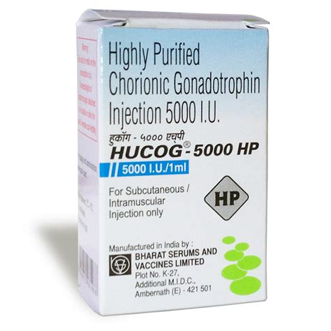 Hucog 5000 Iu • Human Chorionic Gonadotropin • Fertility Drugs