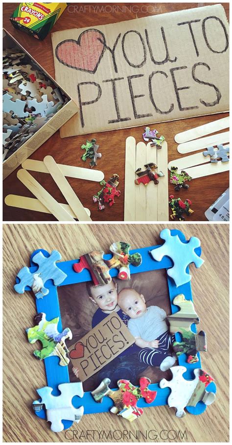 Love You To Pieces Fathers Day Frame T Fathers Day Diy Fathers