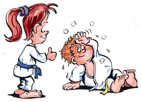 Karate martial arts tae kwon do dojo vector clip art cartoon. JSV Speyer - Judo-Werte