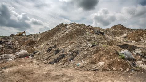 Waste Dump And Trash Dump Pile In Sky Background Pictures Of Dumps