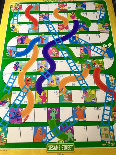 Chutes And Ladders~sesame Street Board Game~2011~complete~ages 3 Ebay