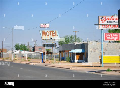 Historic Route 66 Motels Winslow Arizona Usa Motel Stock Photo Alamy