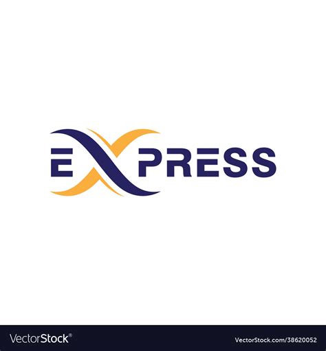 Express Logo Icon Design Template Royalty Free Vector Image