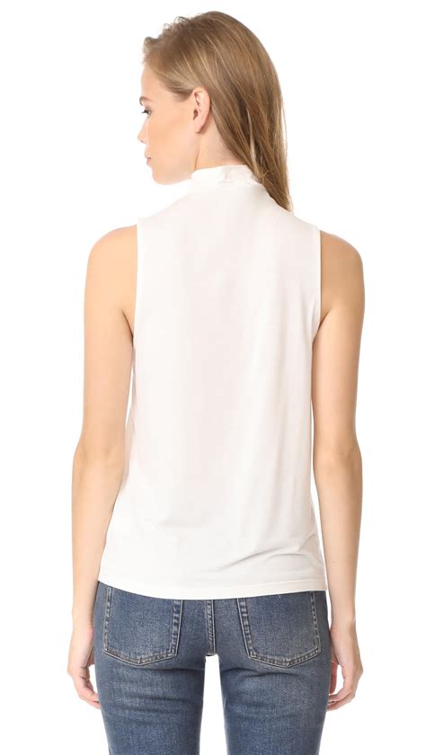 Splendid Fitted Turtleneck In White Lyst