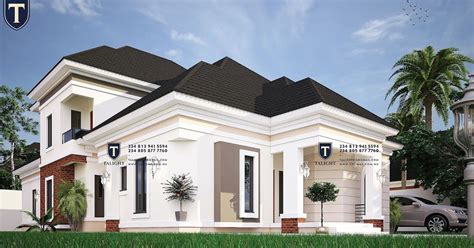 House plans ghana | 3, 4, 5, 6 bedroom house plans in ghana. Pin by Just peace on home | Modern bungalow house design ...