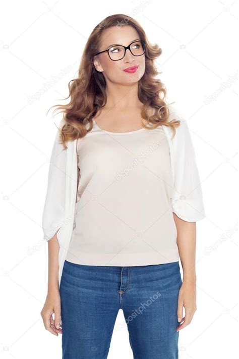 Woman Wearing Glasses Stock Photo By Iconogenic