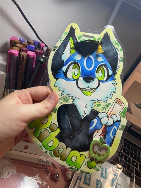 Traditional Furry Badge Etsy