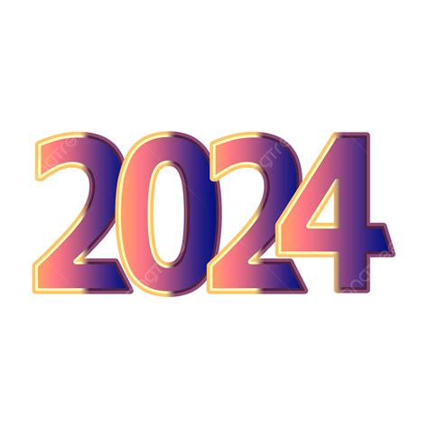 2024 Png Transparent 2024 Neon Creative Sense Level Tags Stereo 2024