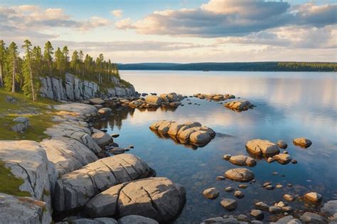 Premium Ai Image Ladoga Skerries National Park Beautiful View On