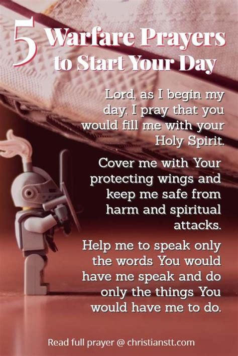 Spiritual Warfare Prayers To Start The Day Christianstt Spiritual