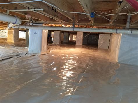 Water that enters through cracks in the wall will travel through the weep holes and enter the bdry pipe. Its cold out! Lower Energy Costs! | Crawl Space and ...