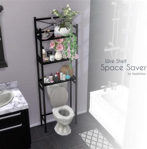 Mod The Sims Wire Shelf Space Saver Sims 4 Sims 4 Cc Furniture Sims